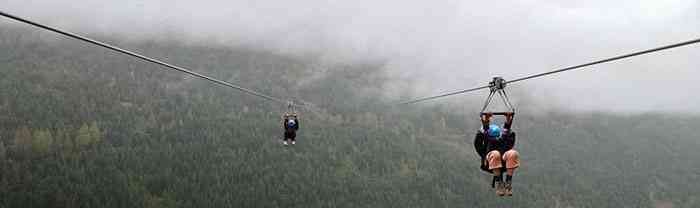 Whistler BC zipline popular Canadian visitor destinations Healthquotes insurance 