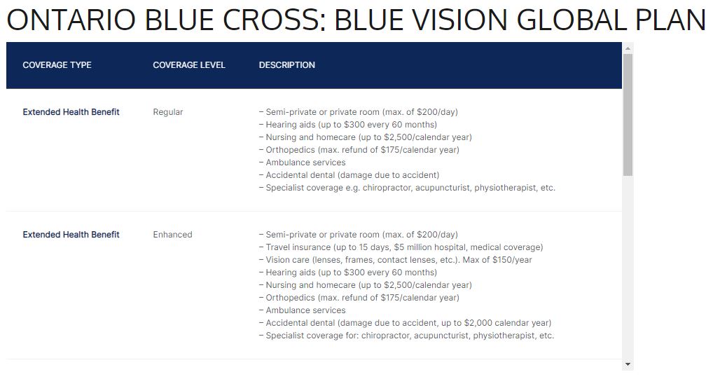 blue cross health insurance